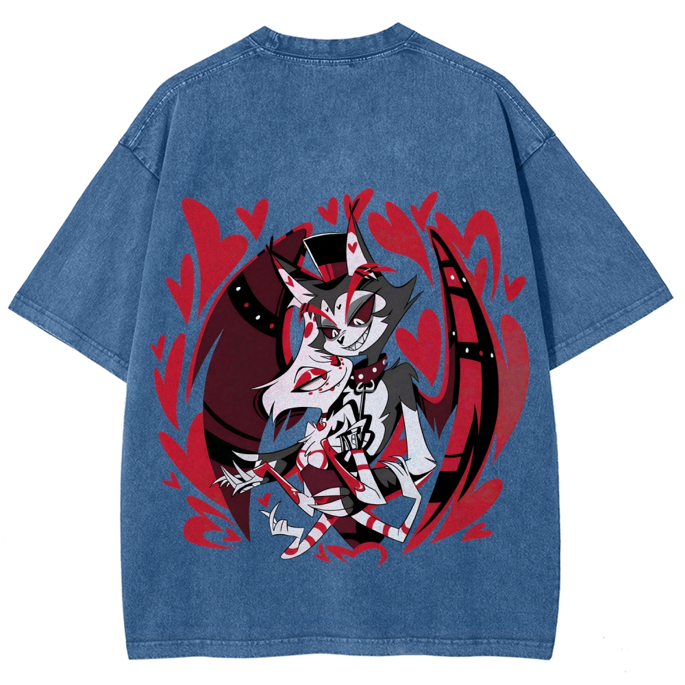 Hazbin Hotel Unisex Fit Washed T-Shirt 2512002788