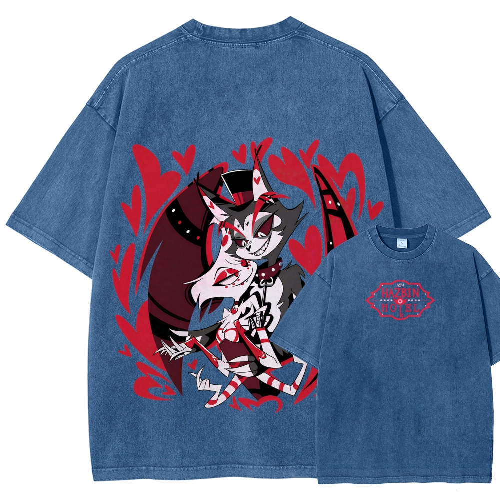 Hazbin Hotel Unisex Fit Washed T-Shirt 2512002788