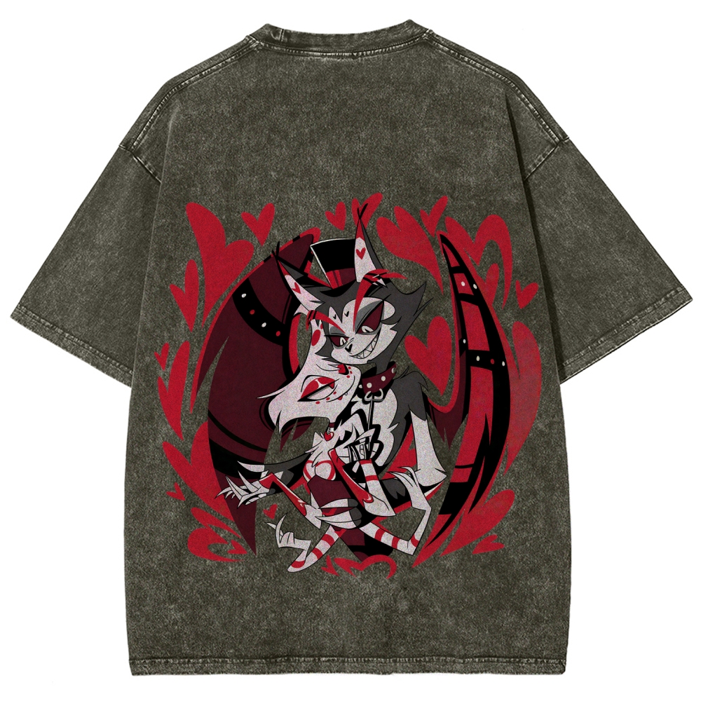 Hazbin Hotel Unisex Fit Washed T-Shirt 2512002788