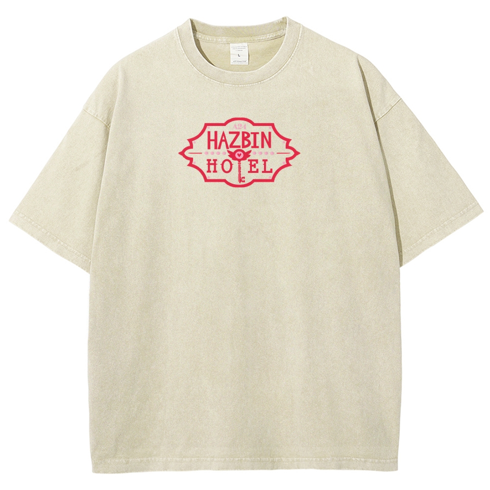 Hazbin Hotel Unisex Fit Washed T-Shirt 2512002788