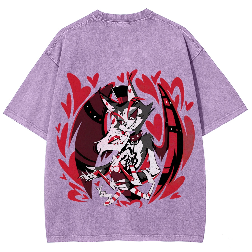 Hazbin Hotel Unisex Fit Washed T-Shirt 2512002788