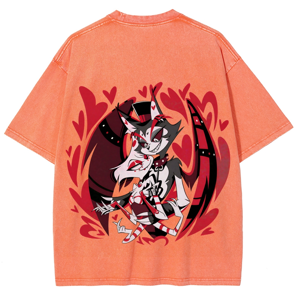 Hazbin Hotel Unisex Fit Washed T-Shirt 2512002788