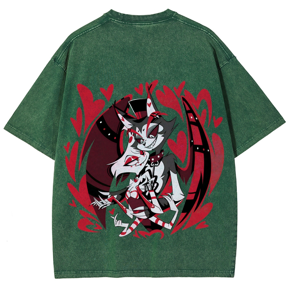 Hazbin Hotel Unisex Fit Washed T-Shirt 2512002788
