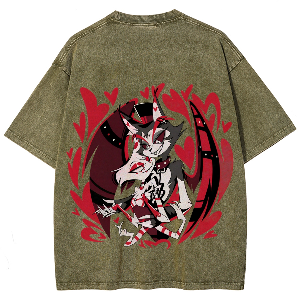 Hazbin Hotel Unisex Fit Washed T-Shirt 2512002788
