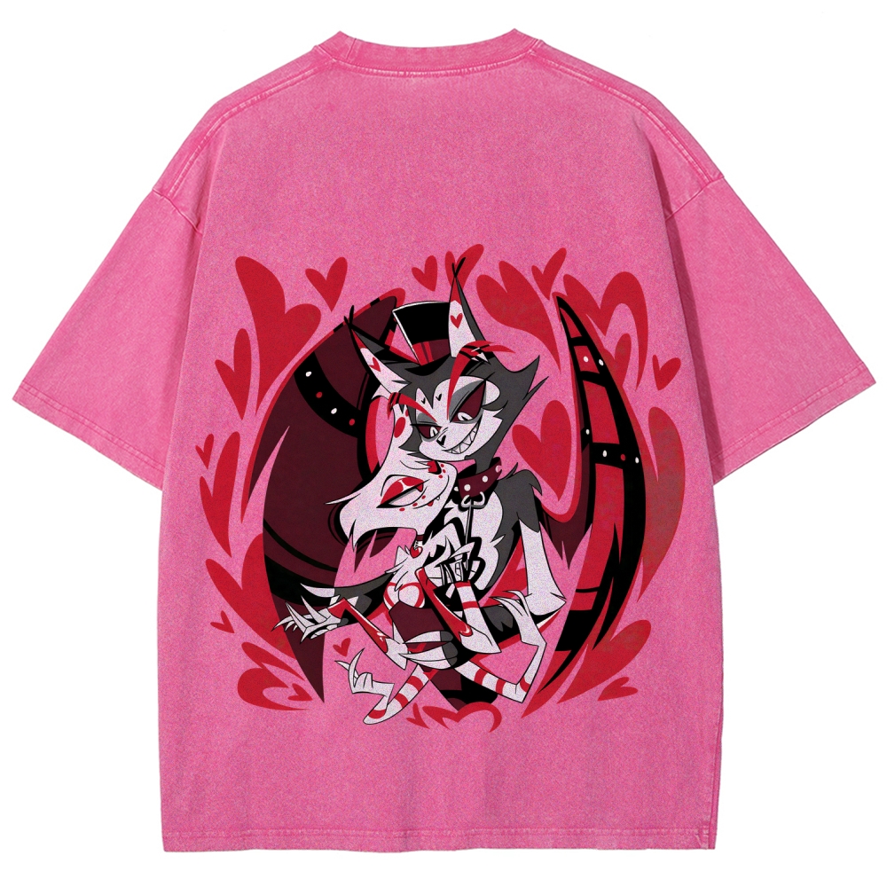 Hazbin Hotel Unisex Fit Washed T-Shirt 2512002788
