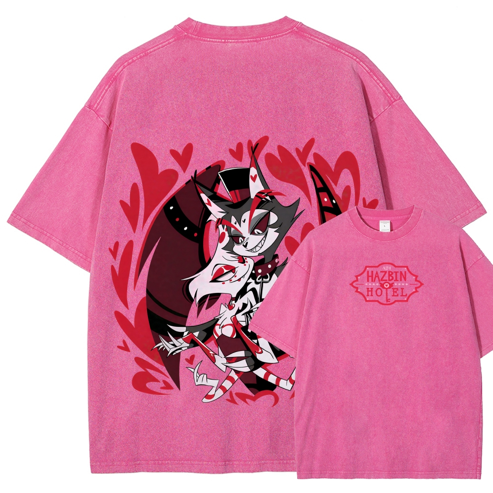 Hazbin Hotel Unisex Fit Washed T-Shirt 2512002788