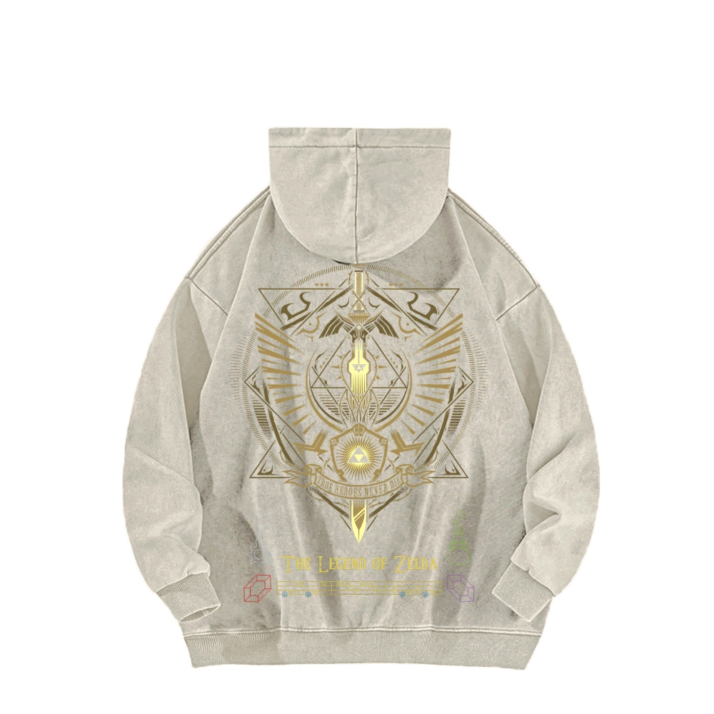 The Legend of Zelda Unisex Washed Hoodie 2512005685
