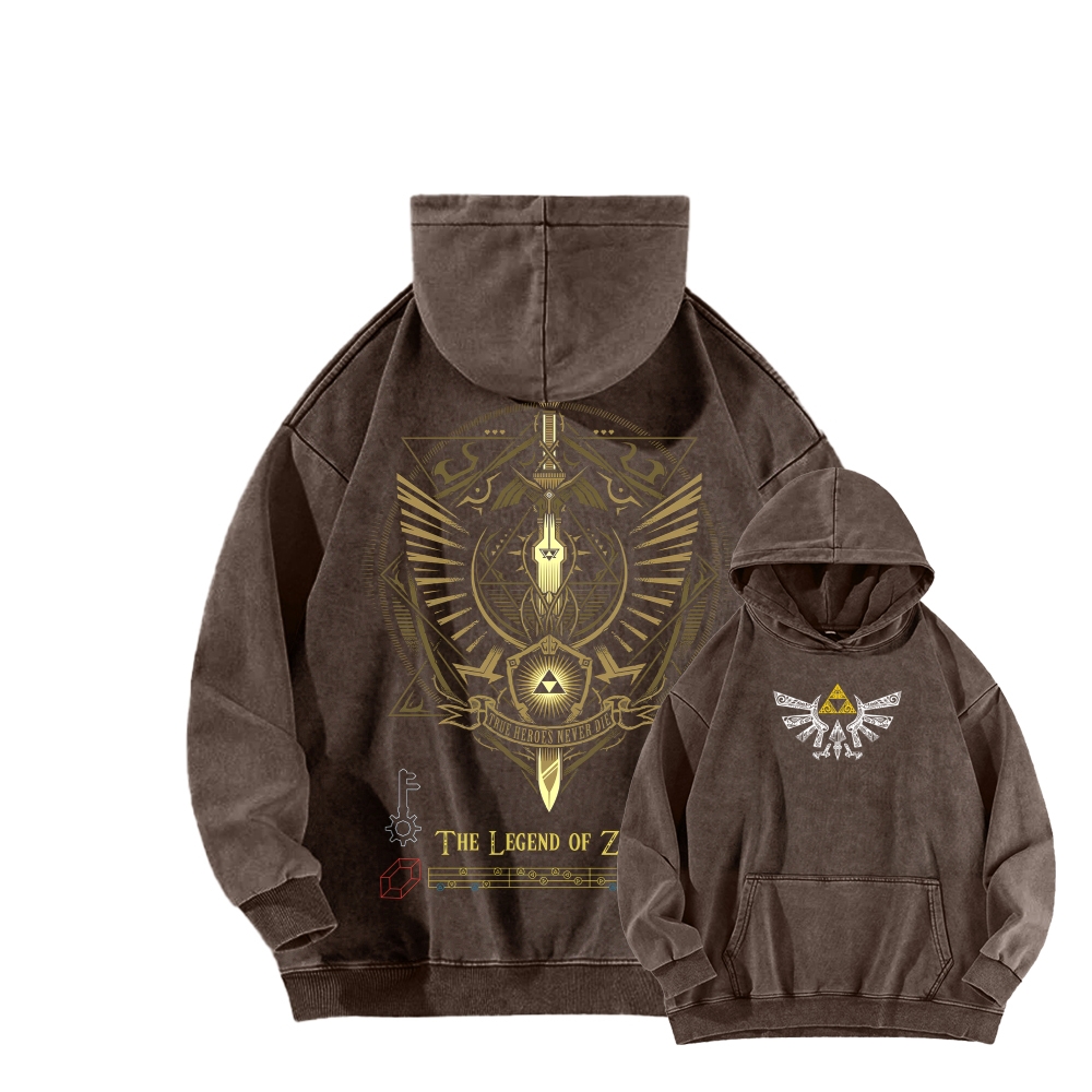 The Legend of Zelda Unisex Washed Hoodie 2512005685