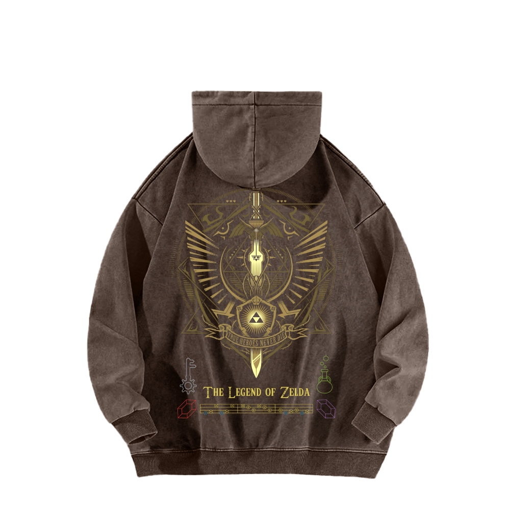 The Legend of Zelda Unisex Washed Hoodie 2512005685