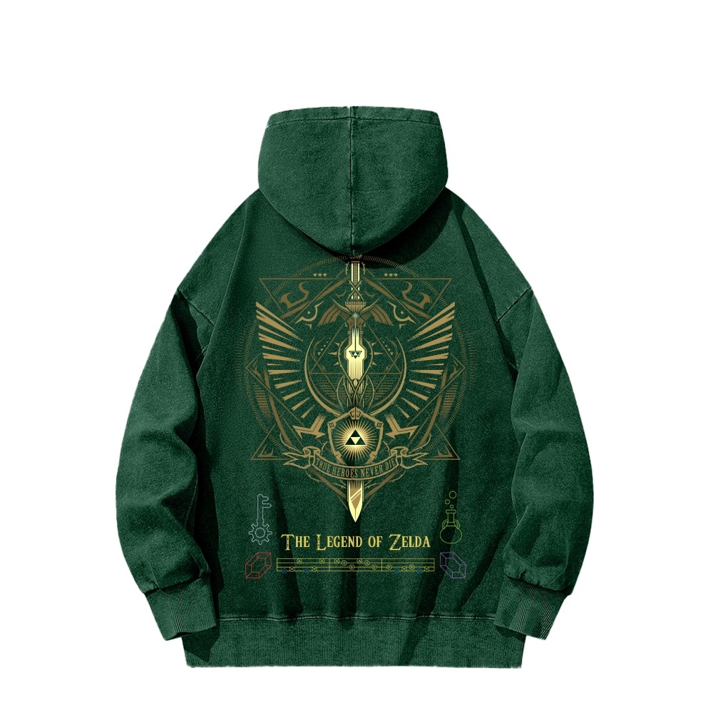 The Legend of Zelda Unisex Washed Hoodie 2512005685