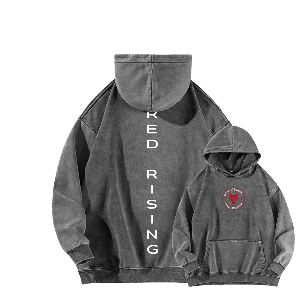 Red Rising Unisex Washed Hoodie 2512005689