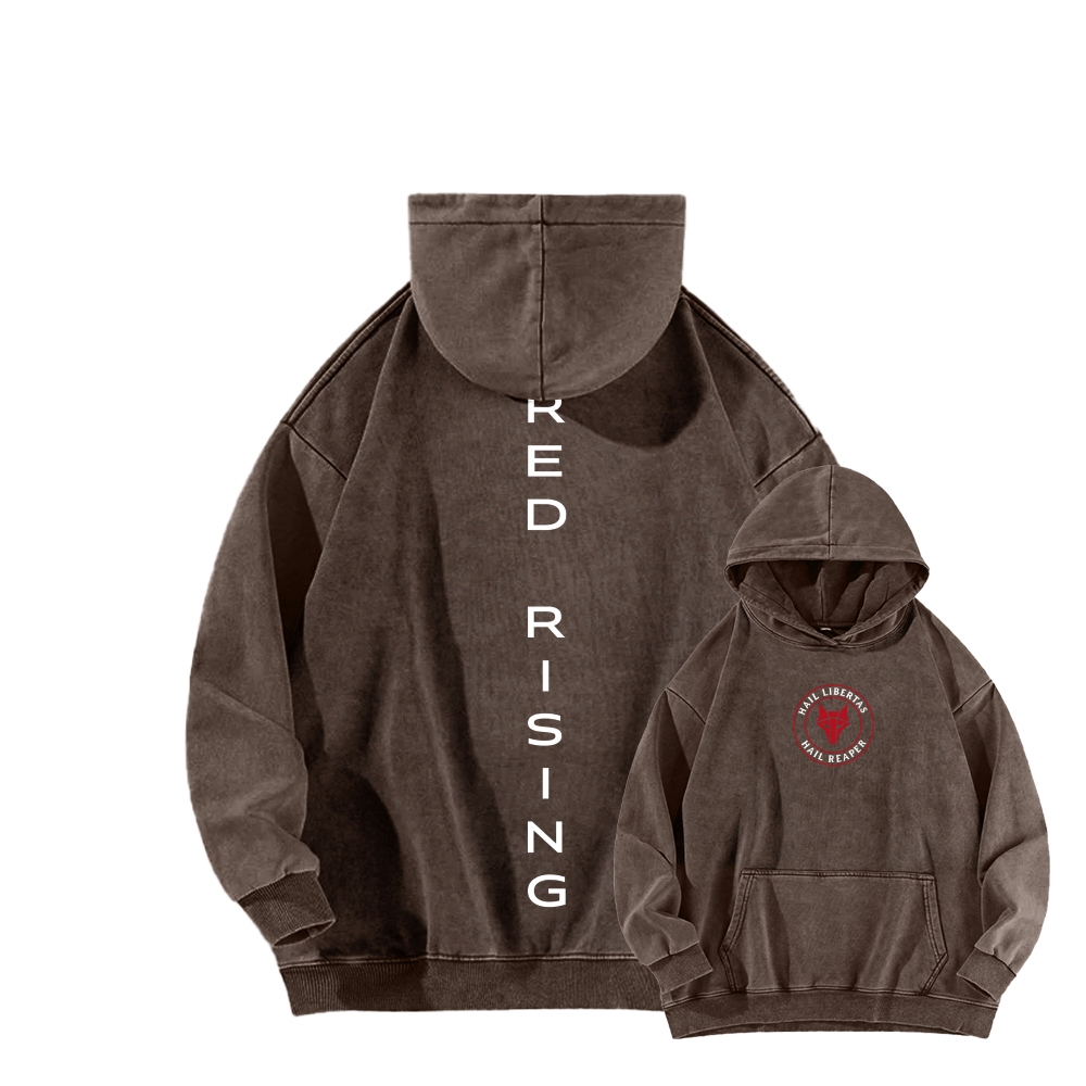 Red Rising Unisex Washed Hoodie 2512005689