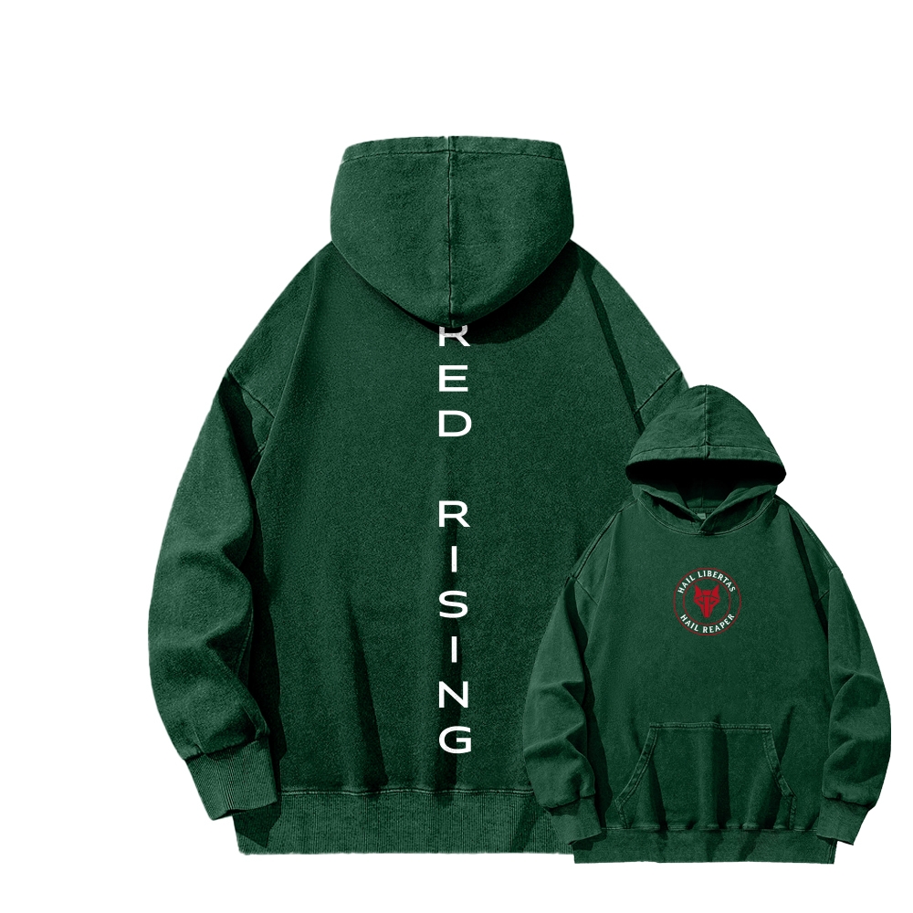 Red Rising Unisex Washed Hoodie 2512005689