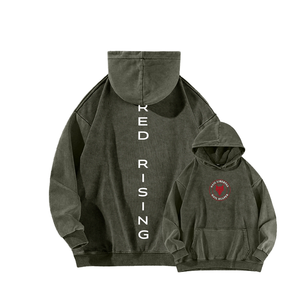 Red Rising Unisex Washed Hoodie 2512005689