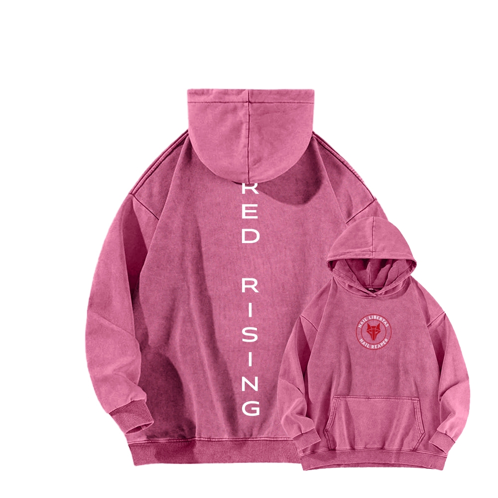 Red Rising Unisex Washed Hoodie 2512005689