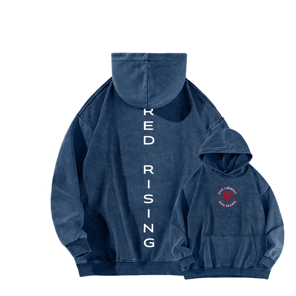 Red Rising Unisex Washed Hoodie 2512005689