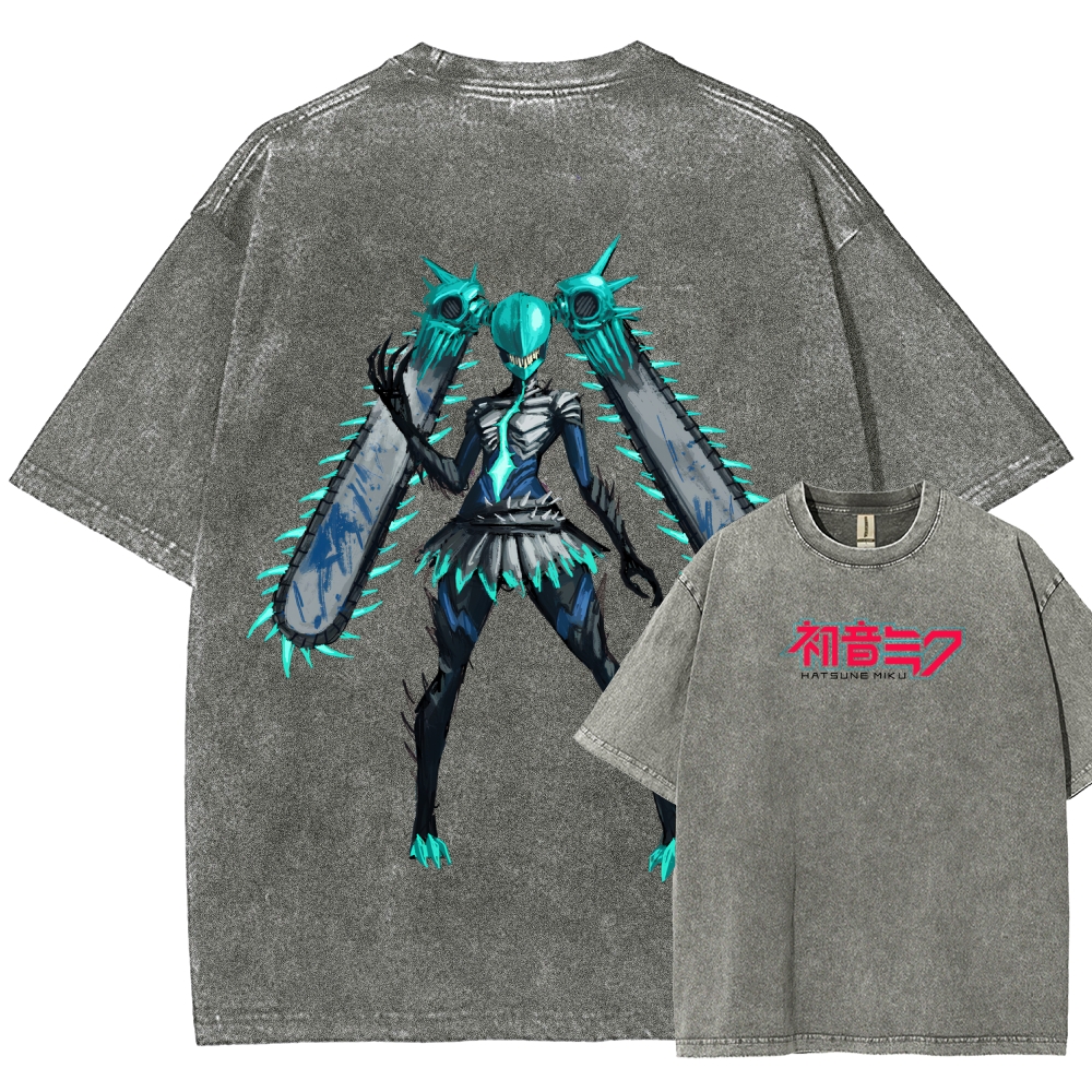 Hatsune Miku Unisex Fit Washed T-Shirt 2512006171