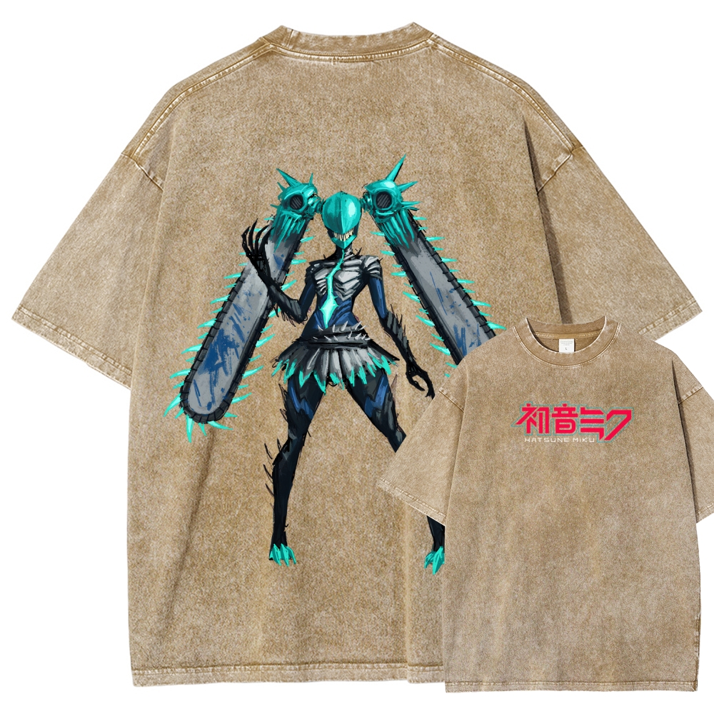 Hatsune Miku Unisex Fit Washed T-Shirt 2512006171