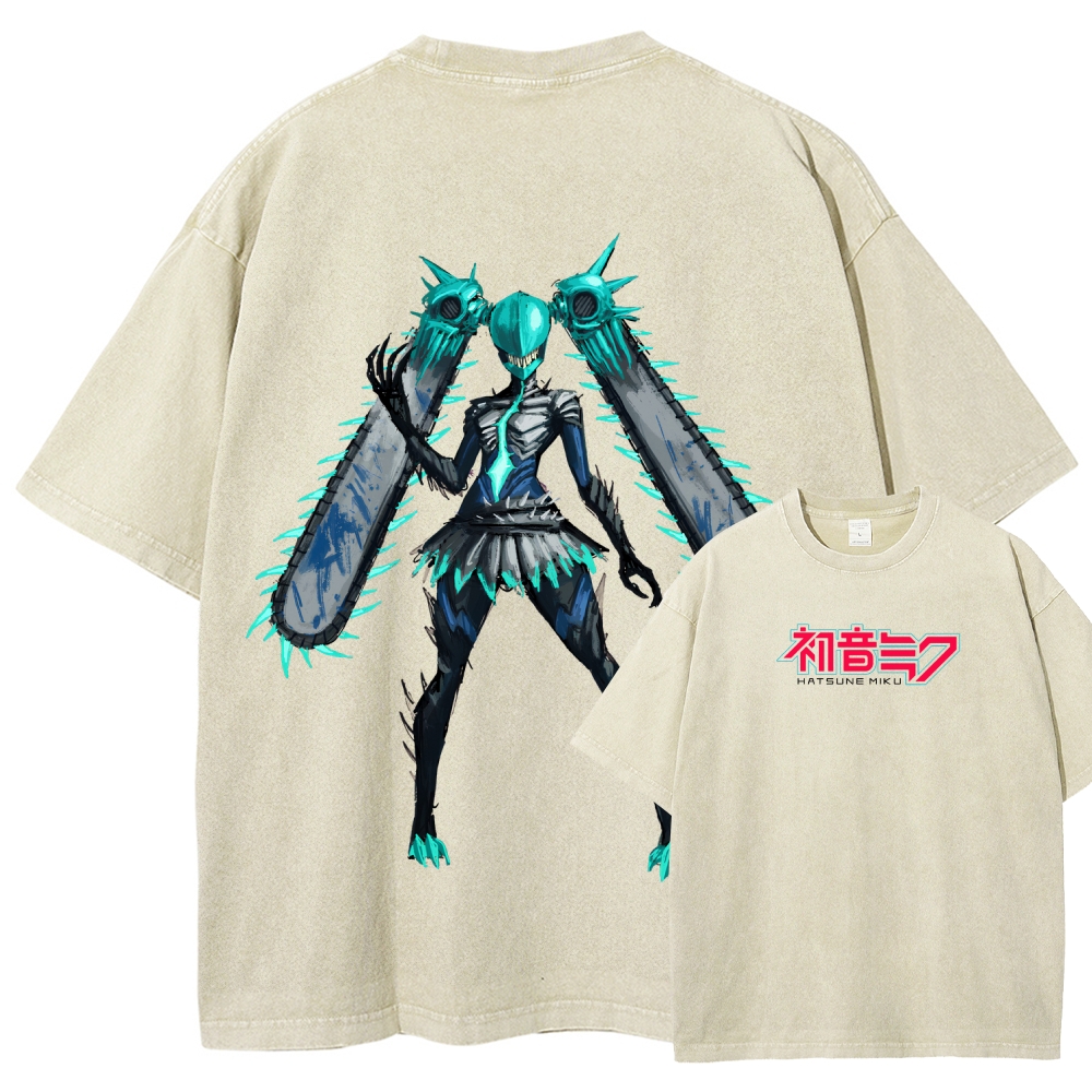 Hatsune Miku Unisex Fit Washed T-Shirt 2512006171