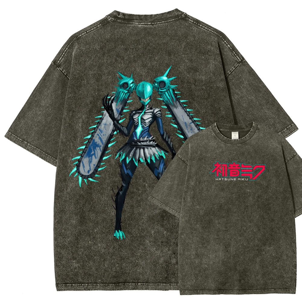 Hatsune Miku Unisex Fit Washed T-Shirt 2512006171