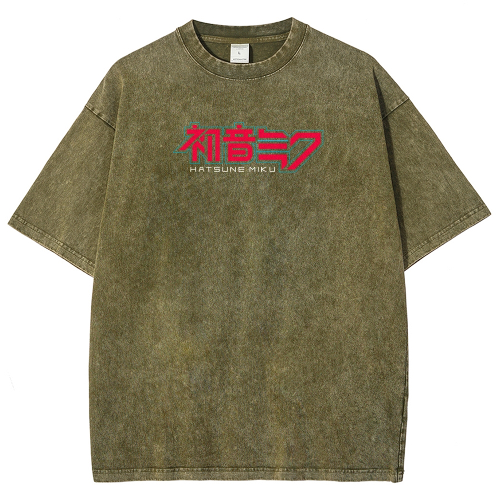 Hatsune Miku Unisex Fit Washed T-Shirt 2512006171
