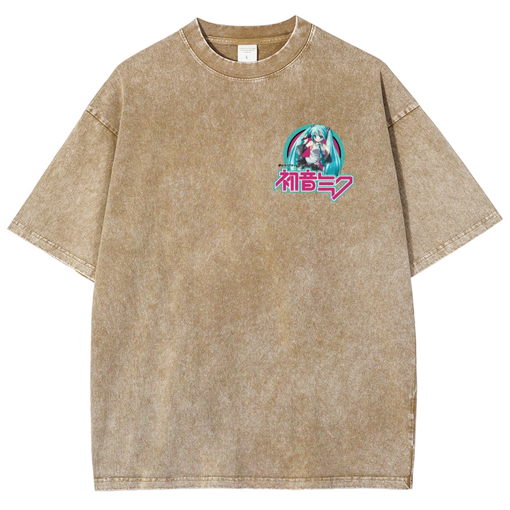 Hatsune Miku Unisex Fit Washed T-Shirt 2512006195