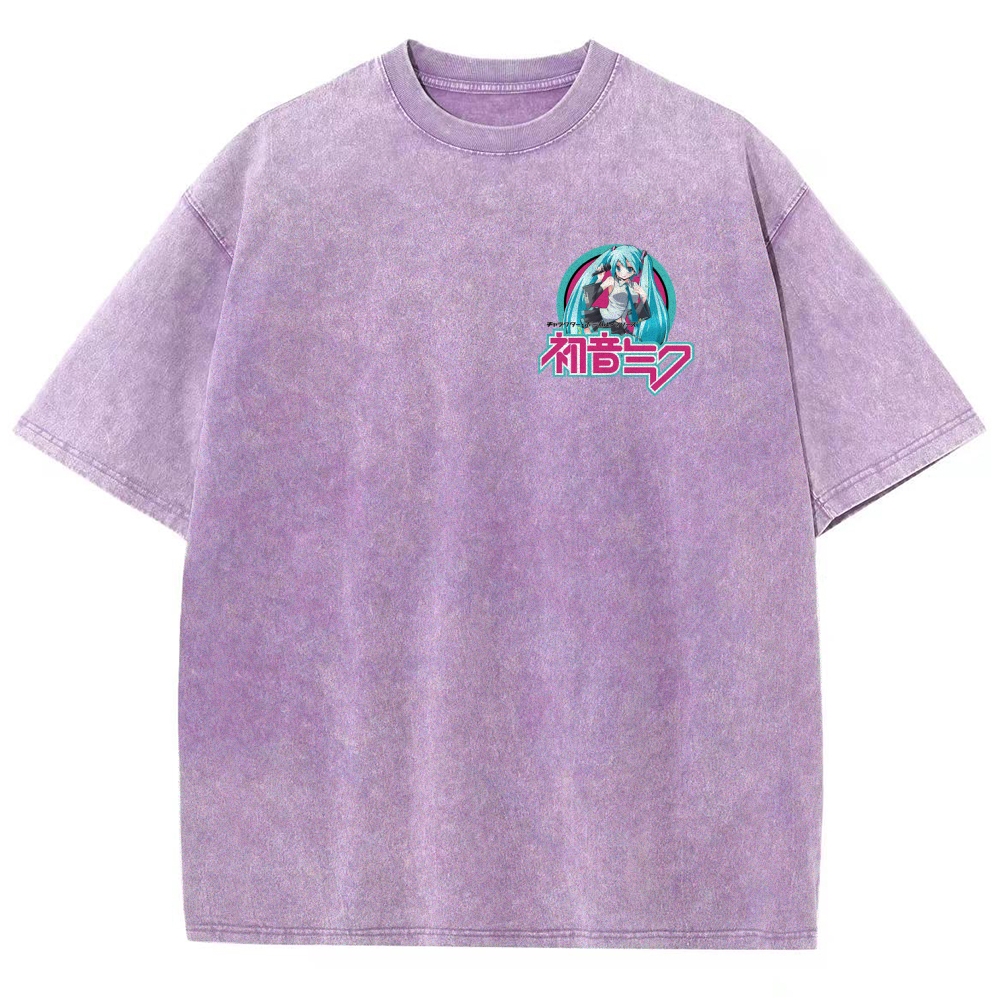 Hatsune Miku Unisex Fit Washed T-Shirt 2512006195