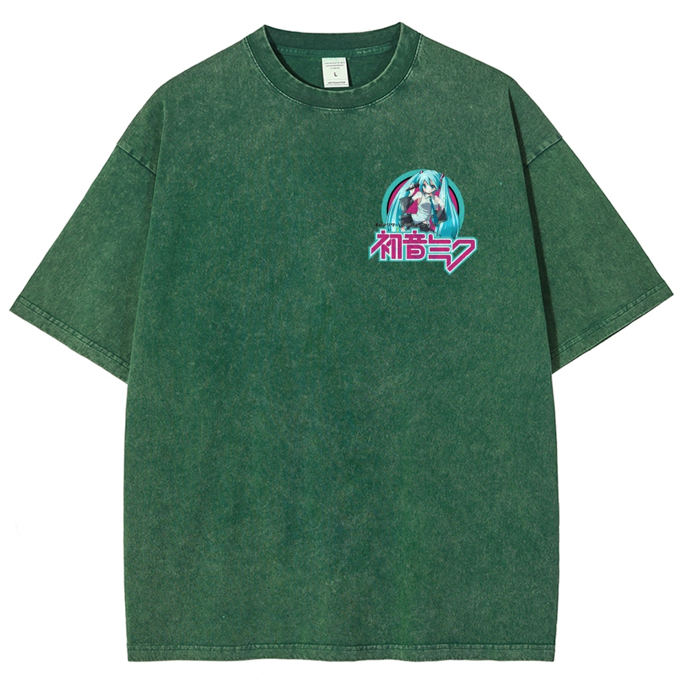 Hatsune Miku Unisex Fit Washed T-Shirt 2512006195