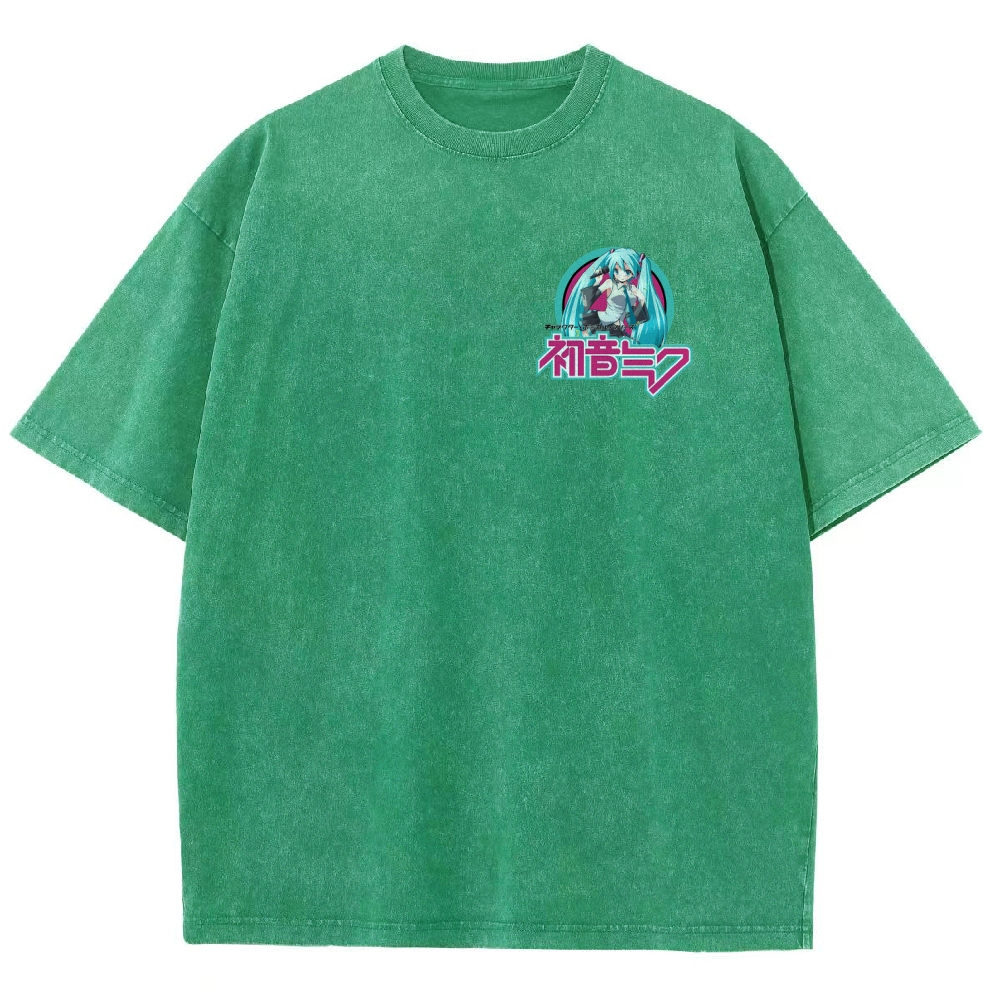 Hatsune Miku Unisex Fit Washed T-Shirt 2512006195