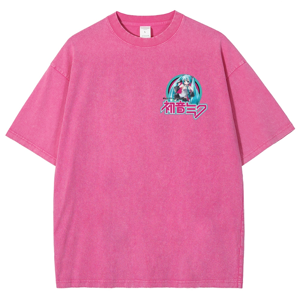 Hatsune Miku Unisex Fit Washed T-Shirt 2512006195