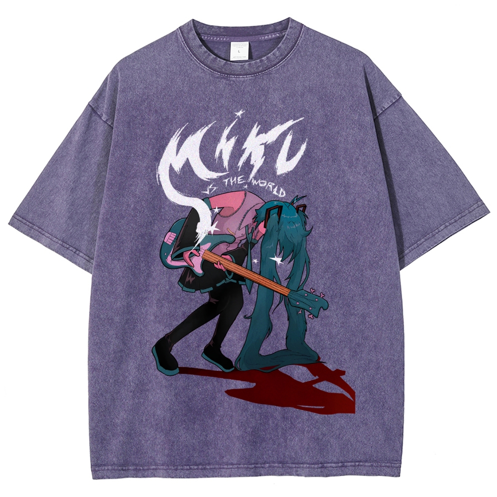 Hatsune Miku Unisex Fit Washed T-Shirt 2512006205