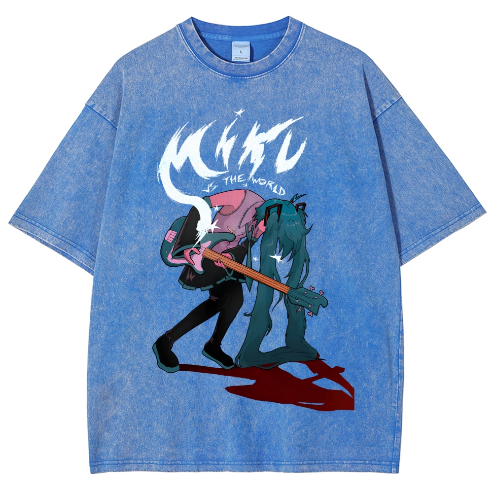 Hatsune Miku Unisex Fit Washed T-Shirt 2512006205