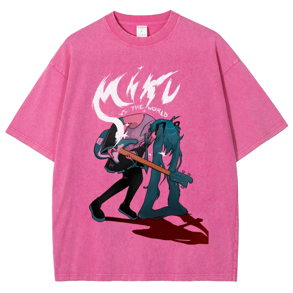 Hatsune Miku Unisex Fit Washed T-Shirt 2512006205