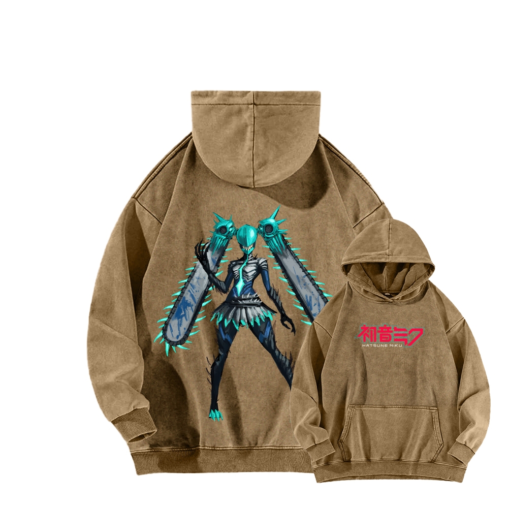 Hatsune Miku Unisex Washed Hoodie 2512006297