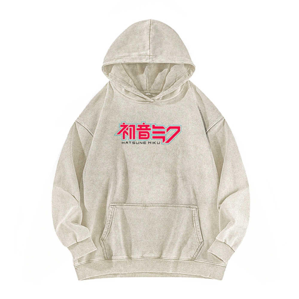 Hatsune Miku Unisex Washed Hoodie 2512006297