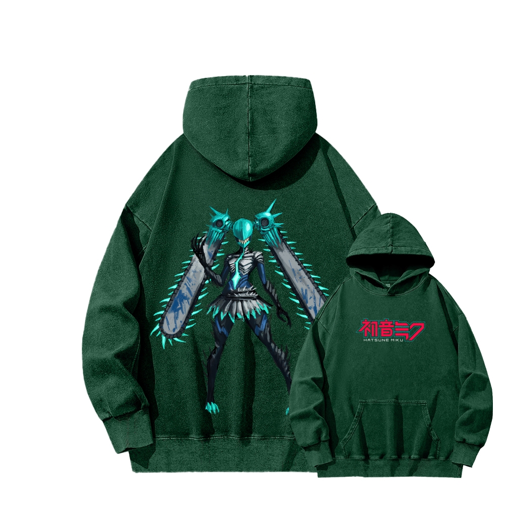Hatsune Miku Unisex Washed Hoodie 2512006297