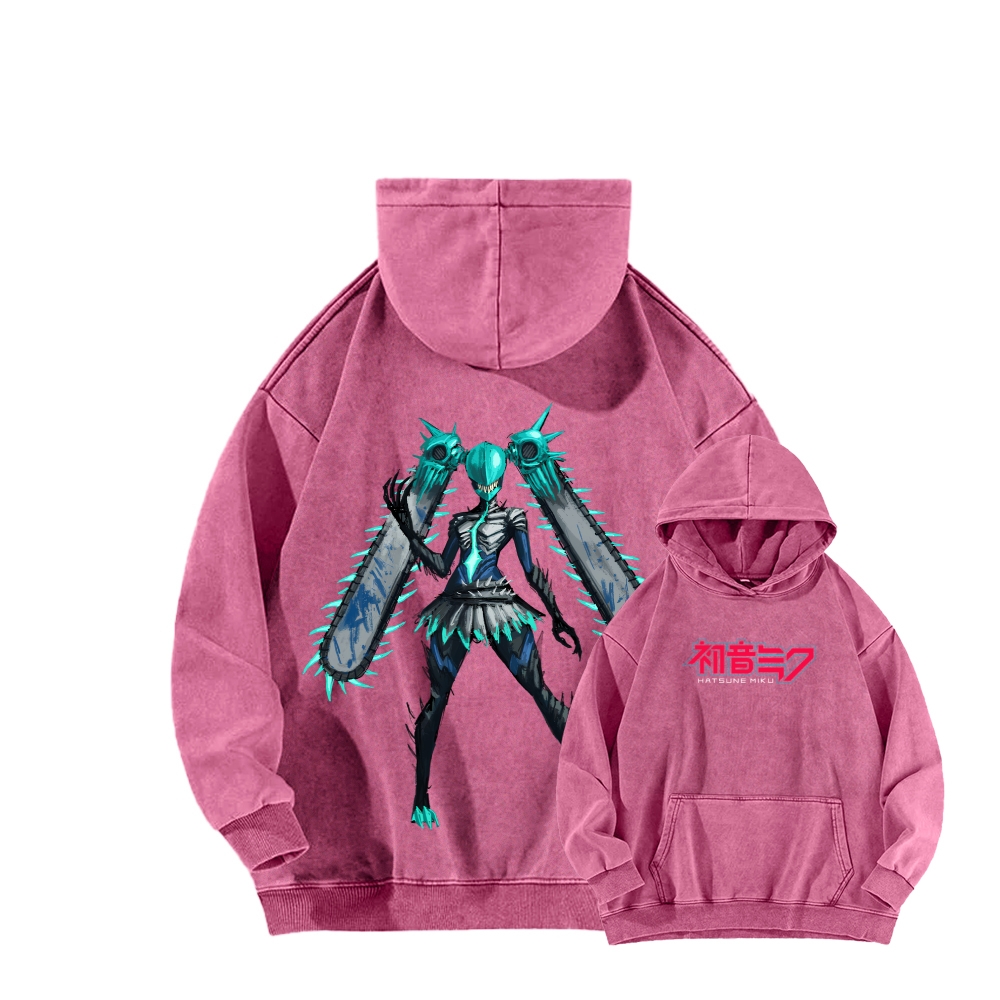 Hatsune Miku Unisex Washed Hoodie 2512006297
