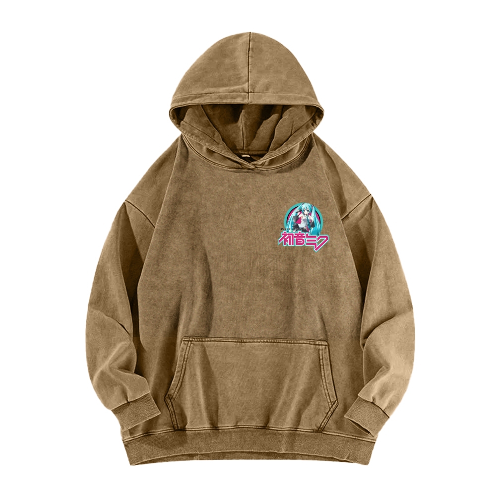 Hatsune Miku Unisex Washed Hoodie 2512006313
