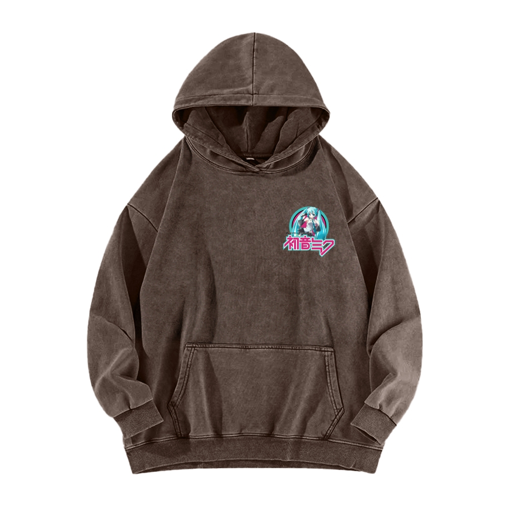 Hatsune Miku Unisex Washed Hoodie 2512006313