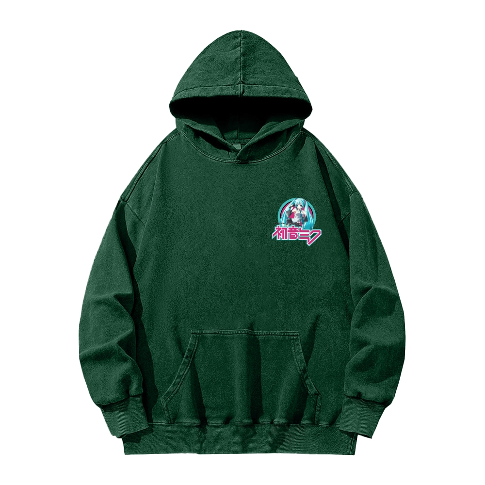 Hatsune Miku Unisex Washed Hoodie 2512006313