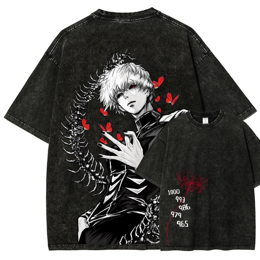Tokyo Ghoul Kaneki Ken Unisex Fit Washed T-Shirt 2512008628