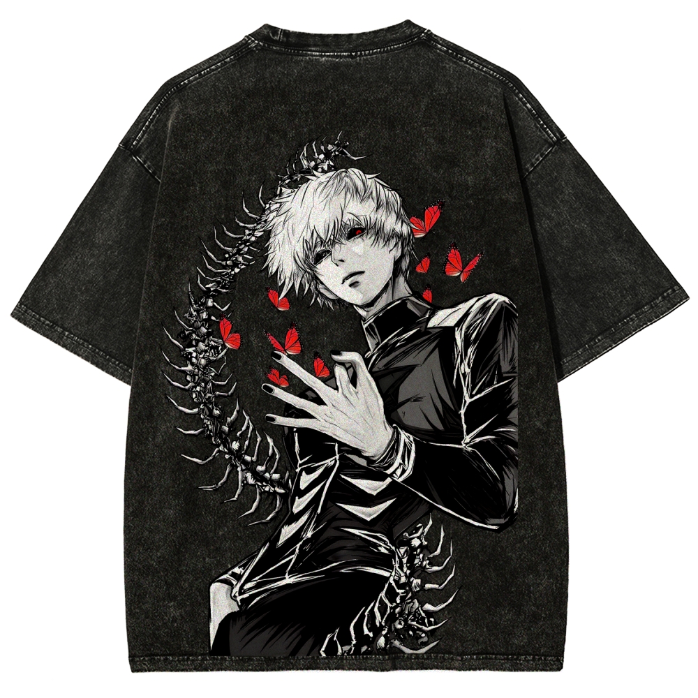 Tokyo Ghoul Kaneki Ken Unisex Fit Washed T-Shirt 2512008628