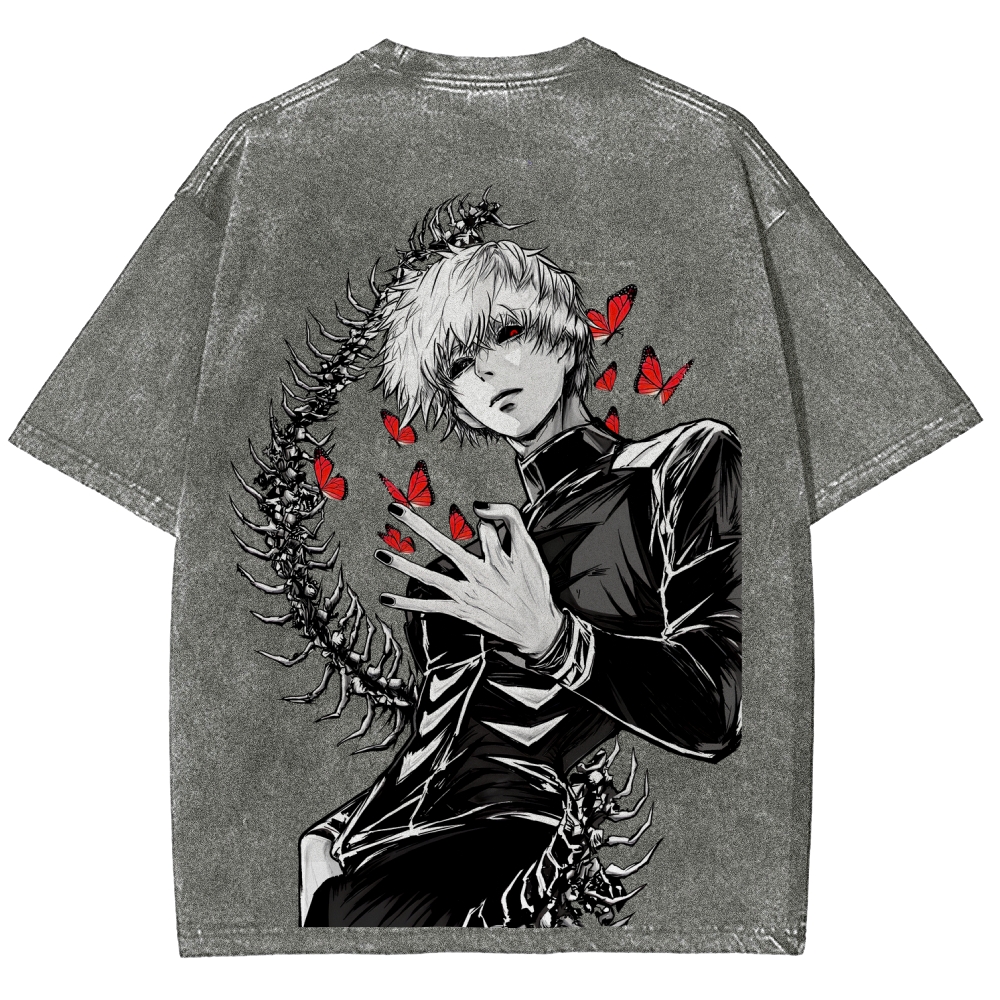 Tokyo Ghoul Kaneki Ken Unisex Fit Washed T-Shirt 2512008628