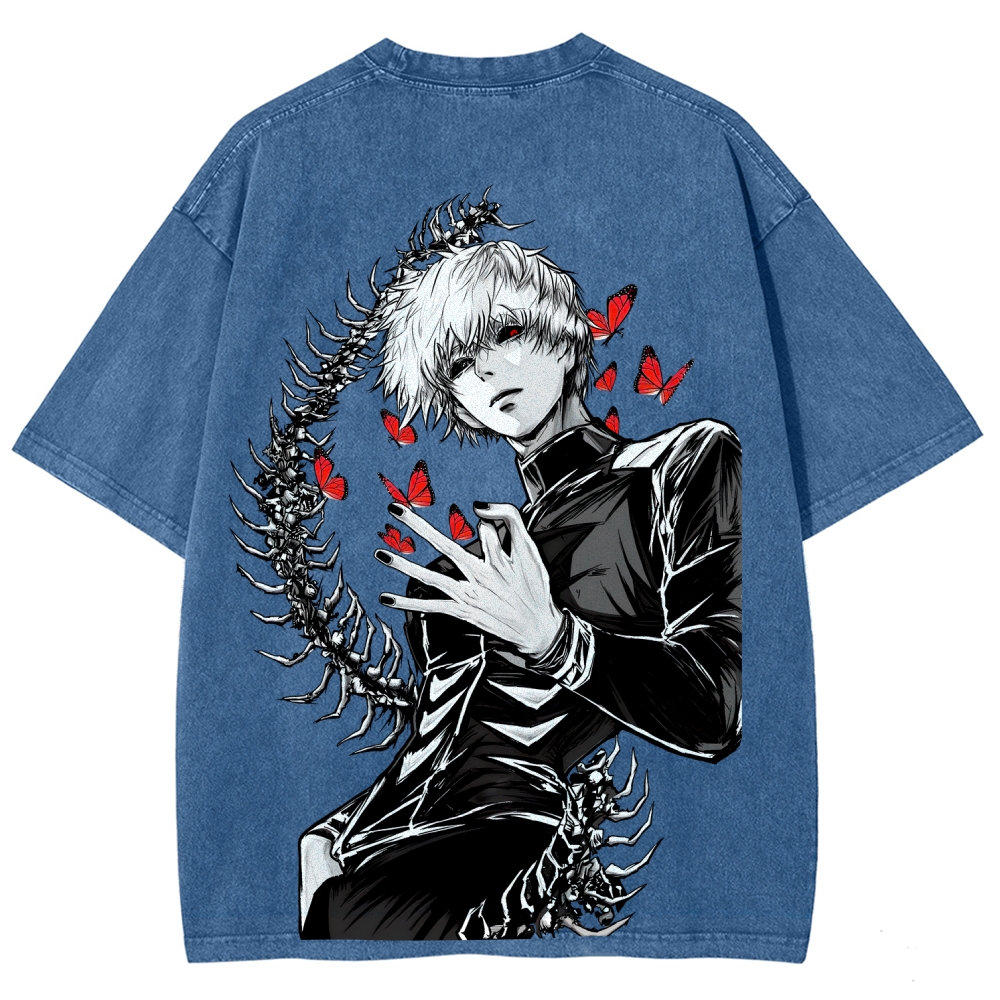Tokyo Ghoul Kaneki Ken Unisex Fit Washed T-Shirt 2512008628