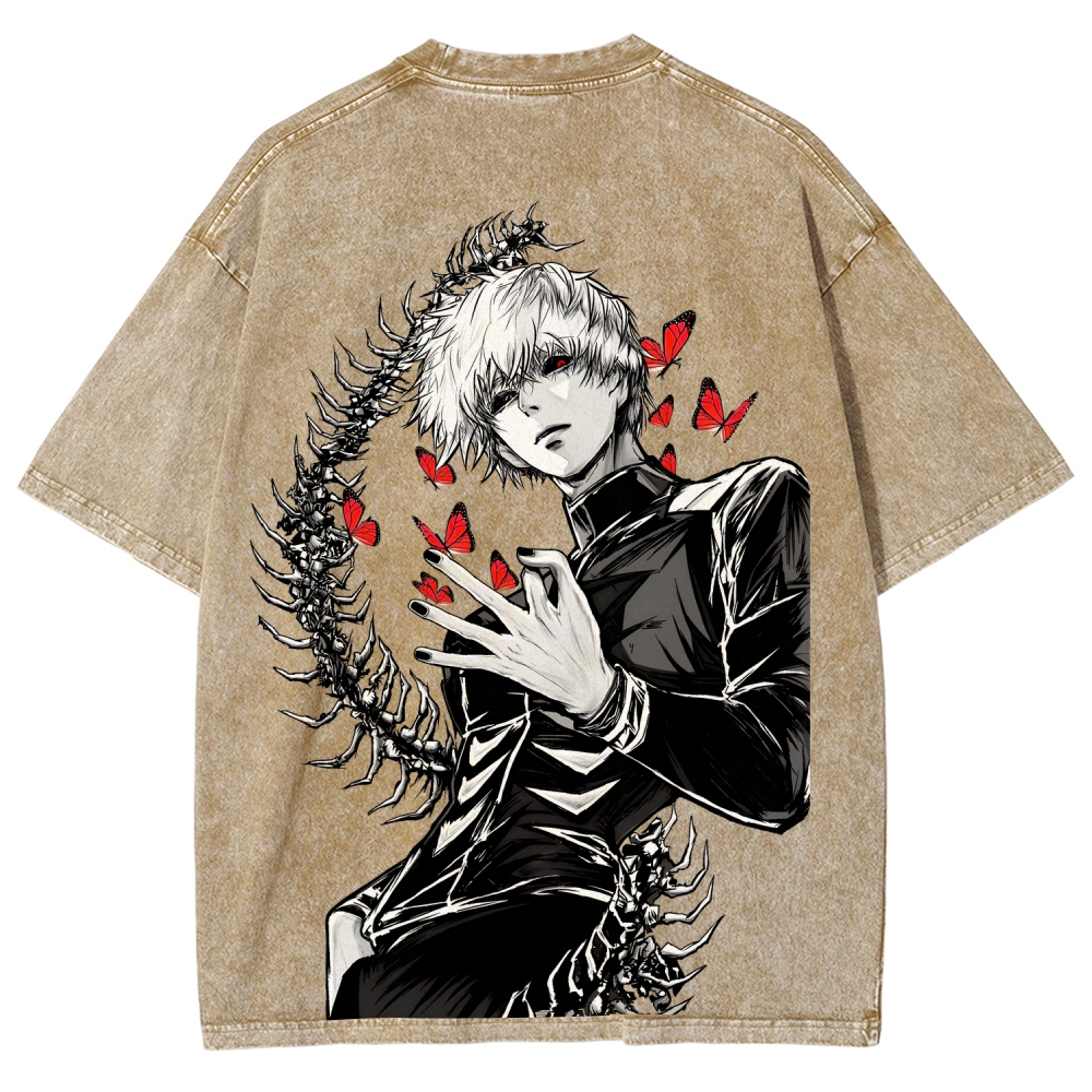 Tokyo Ghoul Kaneki Ken Unisex Fit Washed T-Shirt 2512008628