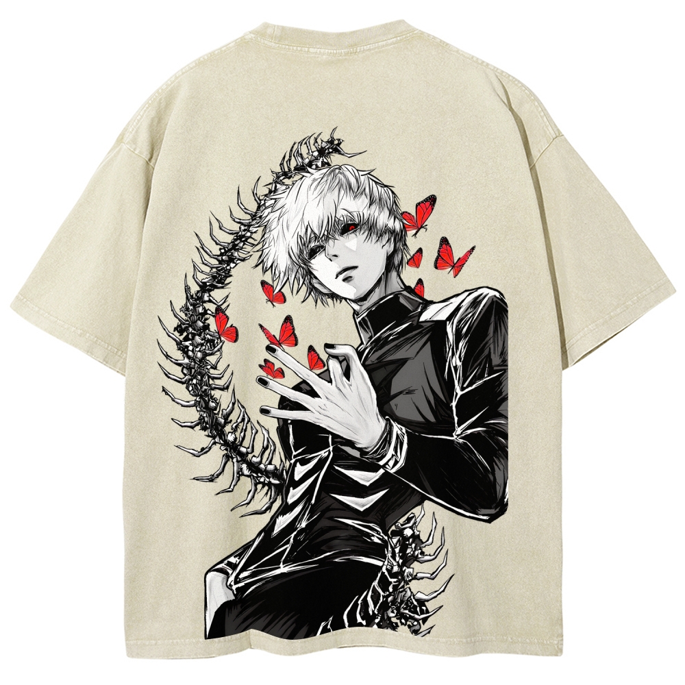 Tokyo Ghoul Kaneki Ken Unisex Fit Washed T-Shirt 2512008628