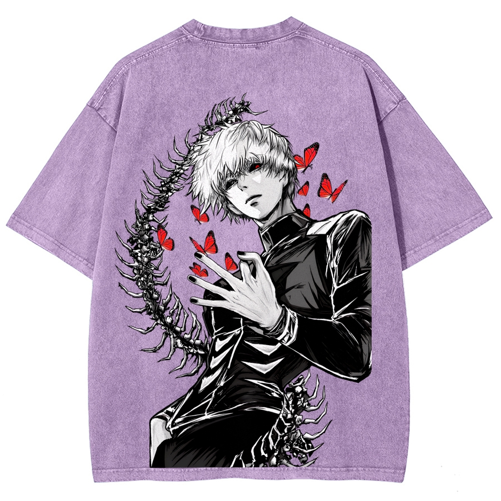Tokyo Ghoul Kaneki Ken Unisex Fit Washed T-Shirt 2512008628