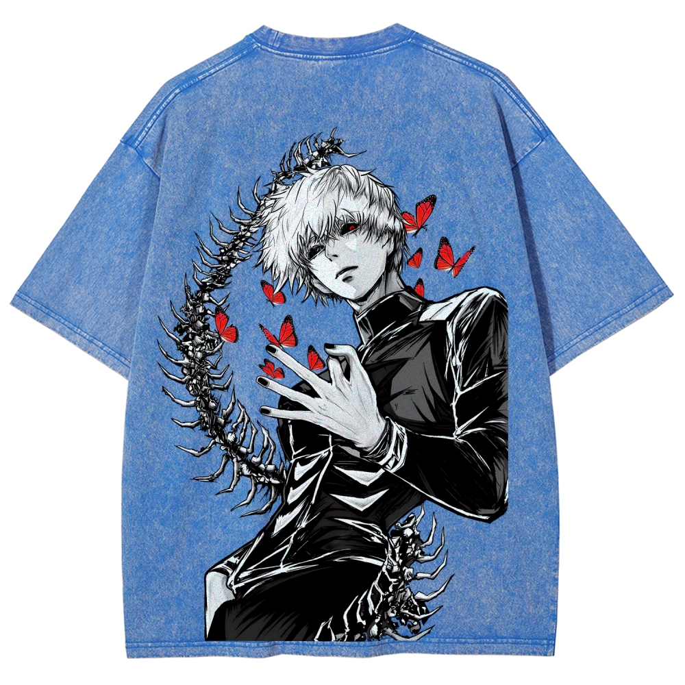Tokyo Ghoul Kaneki Ken Unisex Fit Washed T-Shirt 2512008628