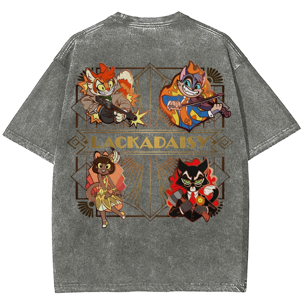 Lackadaisy Unisex Fit Washed T-Shirt 2512008811