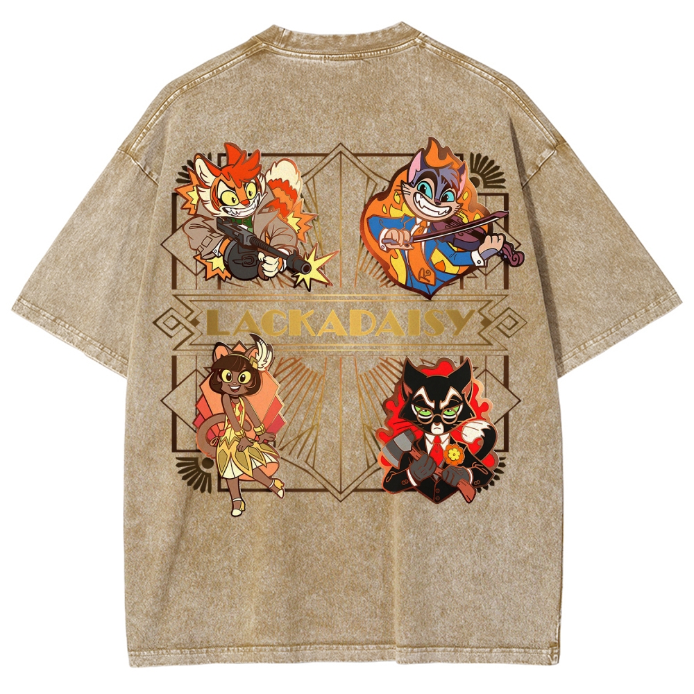 Lackadaisy Unisex Fit Washed T-Shirt 2512008811